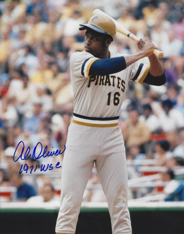 AUTOGRAPHED AL OLIVER 8x10 Pittsburgh Pirates Photo