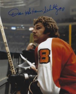 Autographed DAVE SCHULTZ 8x10 Philadelphia Flyers Photo