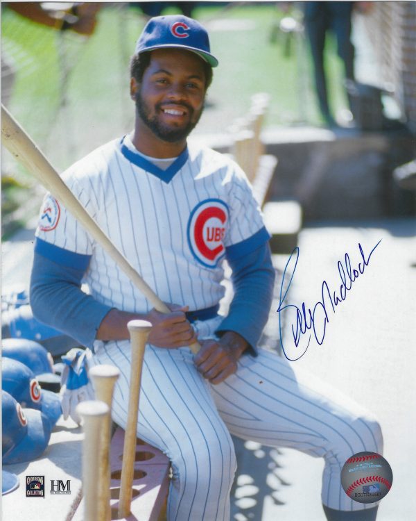 AUTOGRAPHED  BILL MADLOCK 8X10 Chicago Cubs Photo