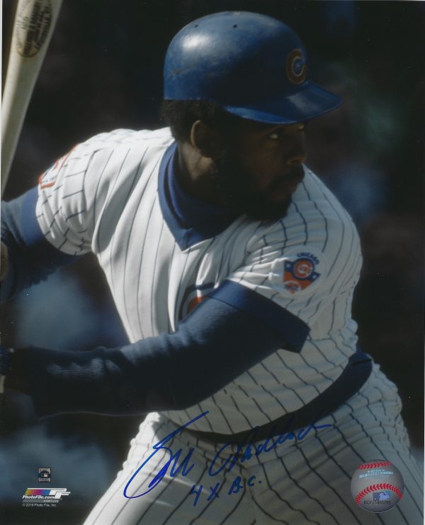 AUTOGRAPHED  BILL MADLOCK "4x BC" 8X10 Chicago Cubs Photo