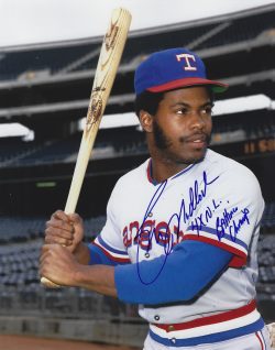 AUTOGRAPHED  BILL MADLOCK "4x BC" 8X10 Texas Rangers Photo