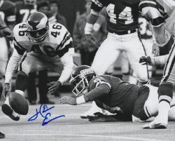 Autographed  HERM EDWARDS 8x10 Philadelphia Eagles Photo