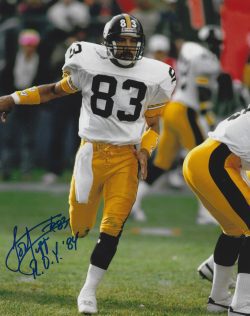 Autographed LOUIS LIPPS "ROY 84" 8x10 Pittsburgh Steelers Photo