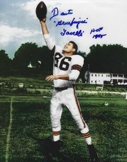 Autographed DANTE LAVELLI HOF 8X10 Cleveland Browns Photo
