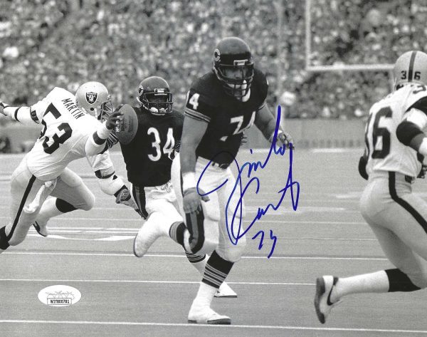 Autographed JIMBO COVERT "HOF 20" 8X10 Chicago Bears Photo JSA COA