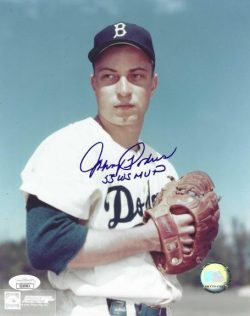 AUTOGRAPHED JOHNNY PODRES 8x10 Brooklyn Dodgers Photo JSA
