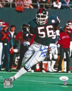 Autographed Lawrence Taylor "HOF 89" New York Giants 8x10 Photo JSA