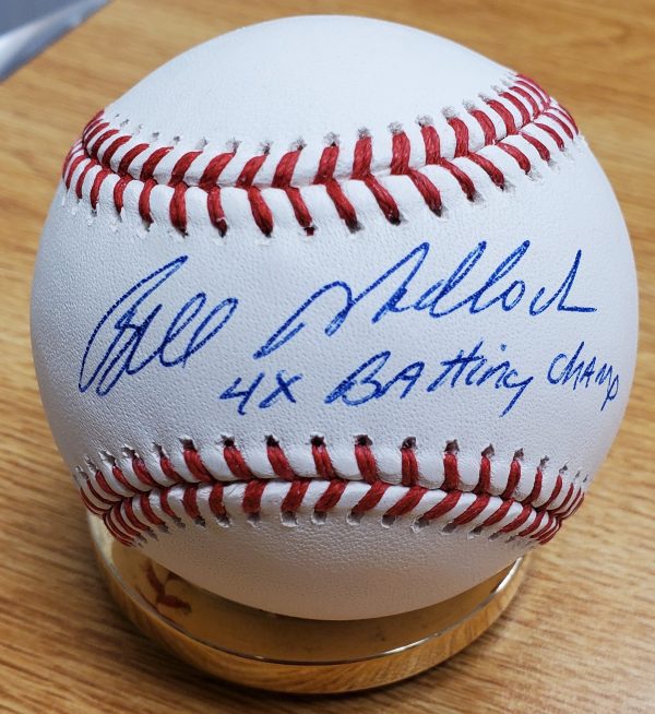 Autographed BILL MADLOCK "4x Batting Champ" Official Major League Baseball