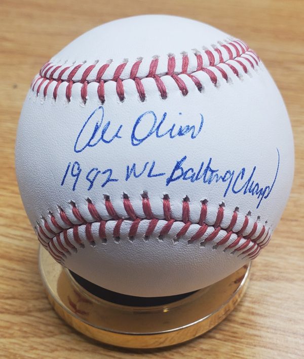Autographed AL OLIVER "1982 NL Batting Champ" Official Major League Baseball