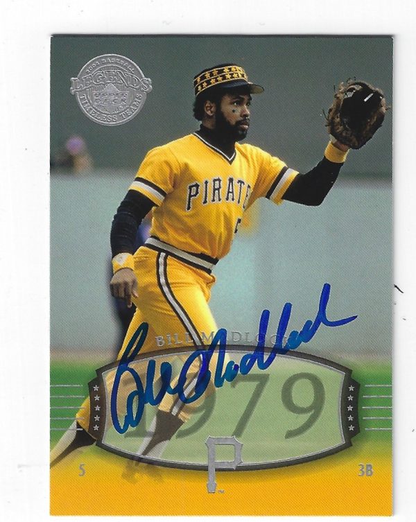 Autographed BILL MADLOCK 2004 Upper Deck Timeless Teams Card