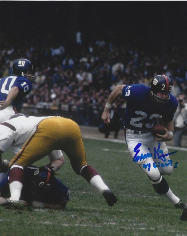 AUTOGRAPHED ERNIE KOY 8X10 New York Giants Photo