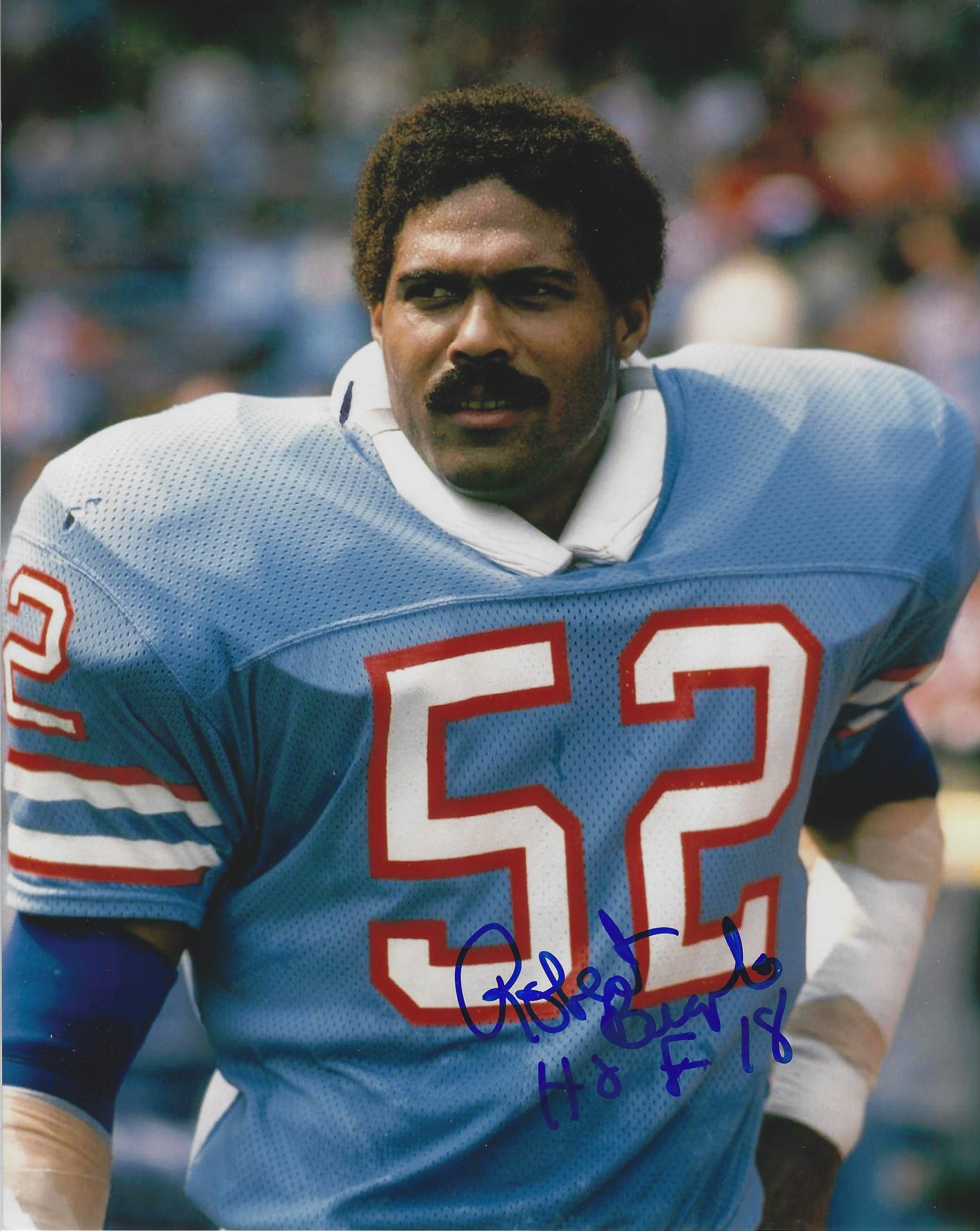 Robert Brasile Autographed Houston Oilers Jersey