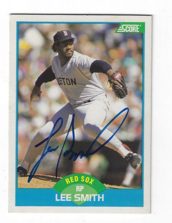 LEE SMITH Autographed 1989 Score Card