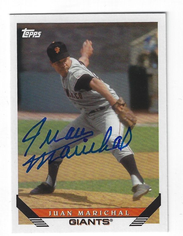Autographed JUAN MARICHAL 2019 TOPPS Archives Card
