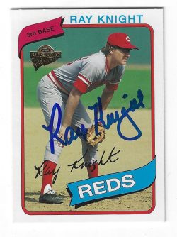Autographed RAY KNIGHT 2004 Topps All Time Fan Favorites Card
