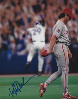 AUTOGRAPHED MITCH WILLIAMS 8X10 Philadelphia Phillies Photo
