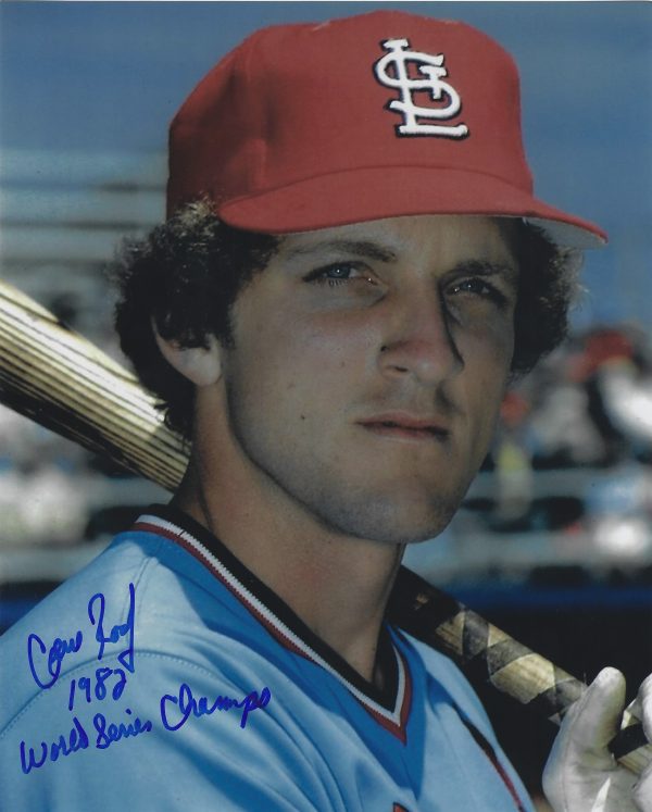 AUTOGRAPHED GENE ROOF "1982 World Series Champs" 8x10 St. Louis Cardinals photo