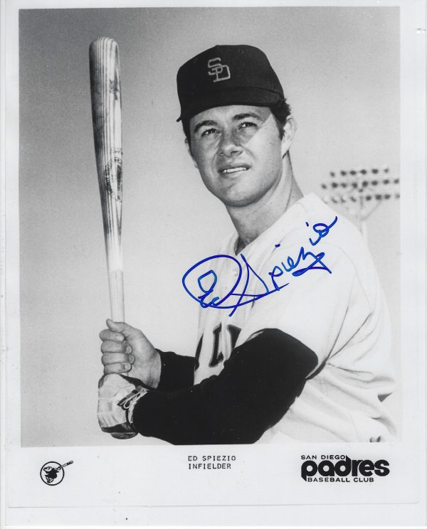 AUTOGRAPHED ED SPIEZIO 8X10 San Diego Padres photo