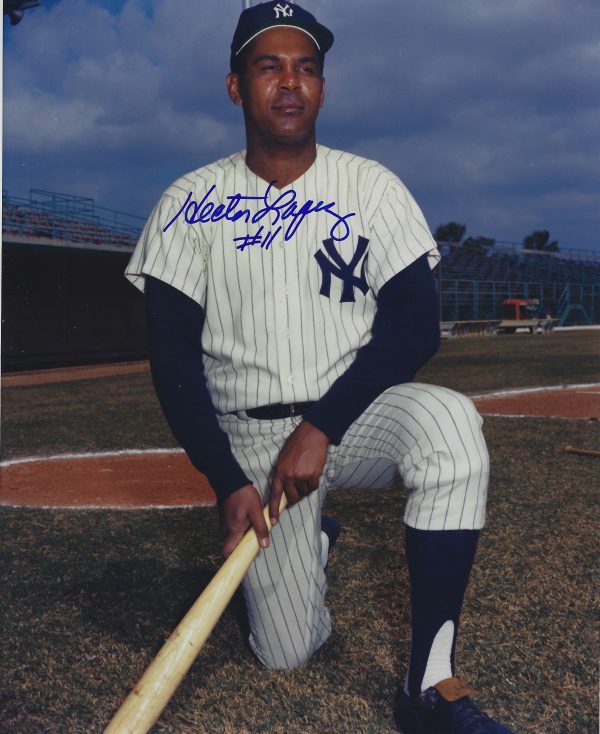 AUTOGRAPHED HECTOR LOPEZ 8x10 New York Yankees Photo