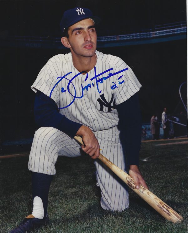 AUTOGRAPHED JOE PEPITONE 8x10 New York Yankees Photo