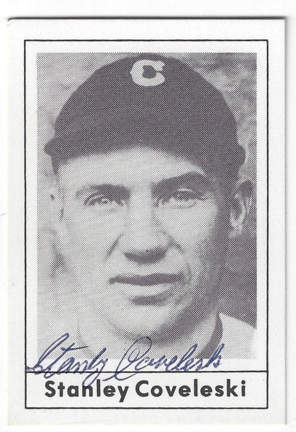 Autographed STANLEY COVELESKI Cleveland Indians 1978 Grand Slam Card