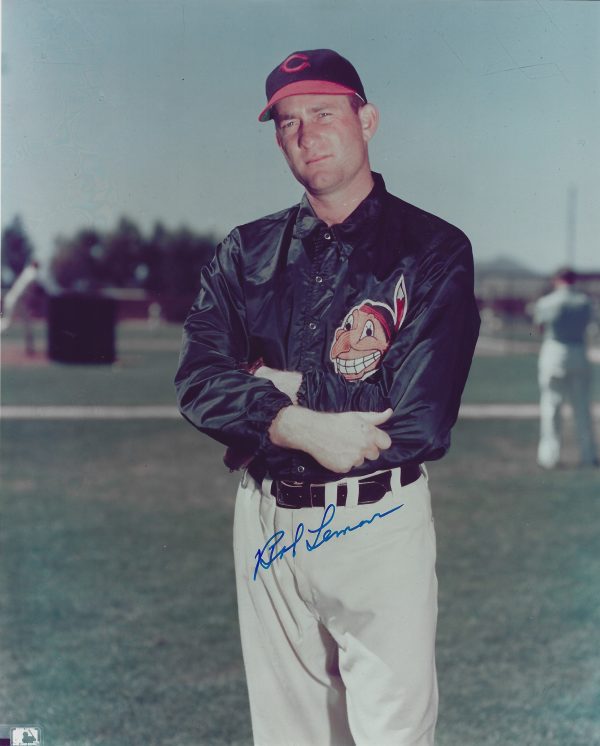 Autographed BOB LEMON 8X10 Cleveland Indians Photo