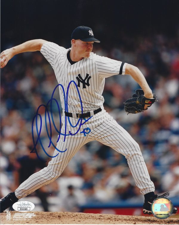 AUTOGRAPHED JEFF NELSON 8x10 New York Yankees Photo JSA