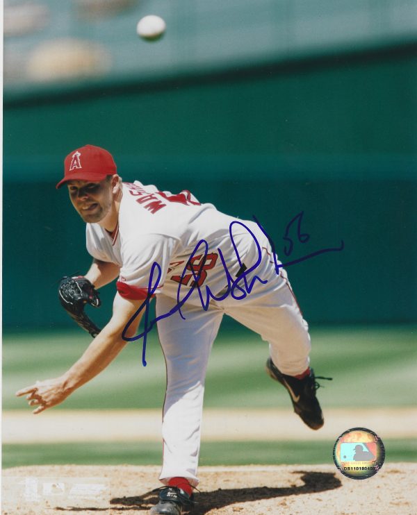 AUTOGRAPHED  JARROD WASHBURN 8x10 Los Angeles Angels Photo
