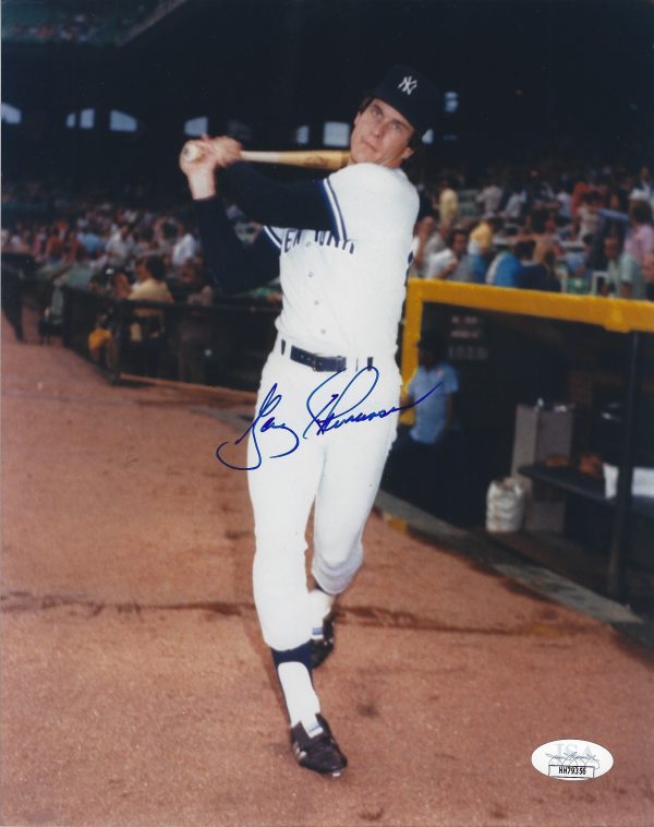 AUTOGRAPHED GARY THOMASSON 8x10 New York Yankees Photo JSA