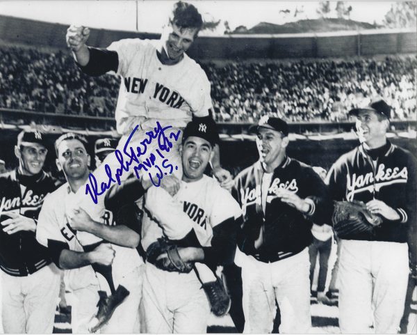 AUTOGRAPHED RALPH TERRY WS MVP 62 8x10 New York Yankees Photo