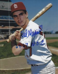 AUTOGRAPHED DAL MAXVILL 8x10 St. Louis Cardinals photo