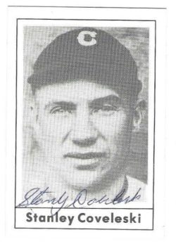 Autographed STANLEY COVELESKI Cleveland Indians 1978 Grand Slam Card