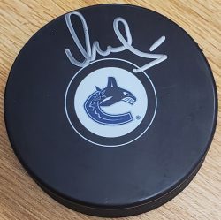 Autographed VASILY PODKOLZIN Vancouver Canucks Hockey Puck