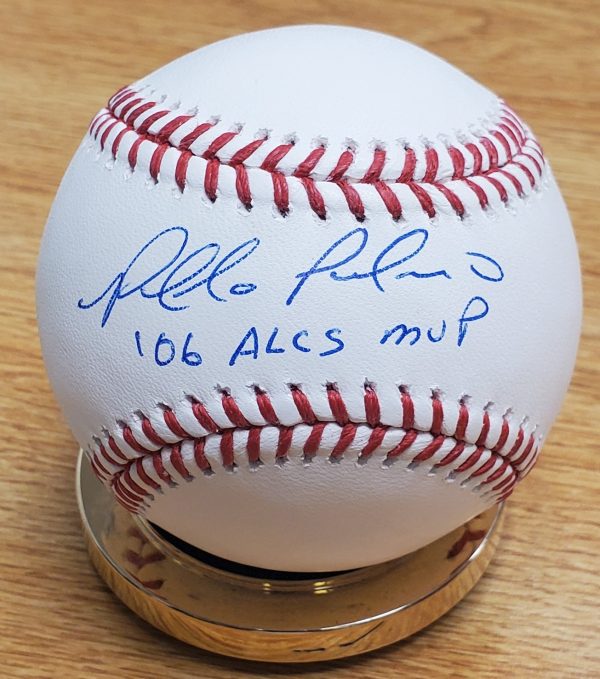 Autographed PLACIDO POLANCO "06 ALCS MVP" Official Major League Baseball