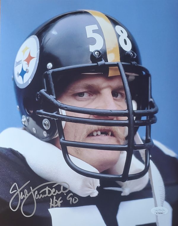 Autographed JACK LAMBERT 11X14 Pittsburgh Steelers Photo JSA