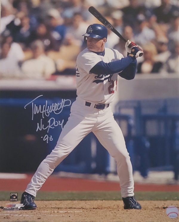 AUTOGRAPHED TODD HOLLANDSWORTH 16X20 Los Angeles Dodgers Photo