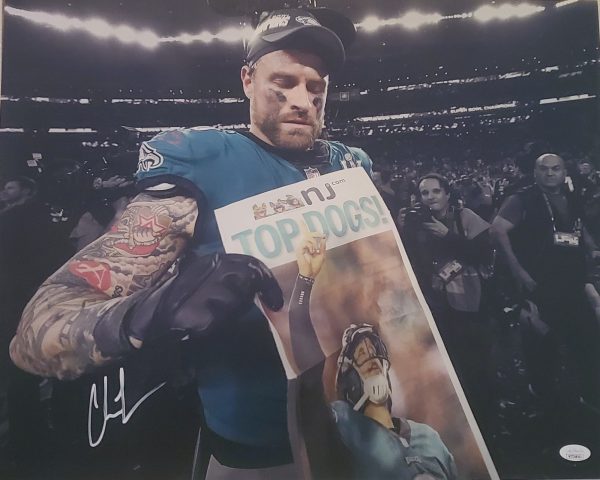 Autographed CHRIS LONG 16x20 Philadelphia Eagles Photo w/ JSA COA