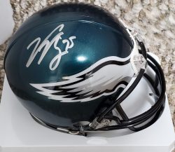 Autographed VINNY CURRY Philadelphia Eagles Mini Helmet