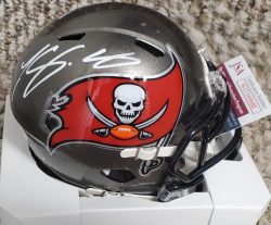 Autographed LeSean McCoy Tampa Bay Buccaneers Mini Helmet with JSA COA