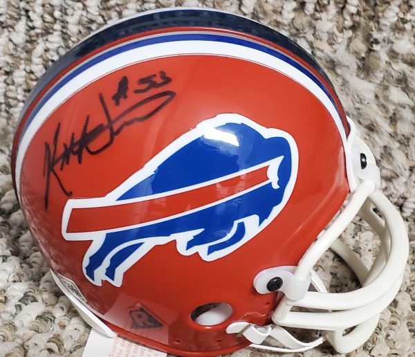 Autographed KEITH NEWMAN Buffalo Bills Mini Helmet