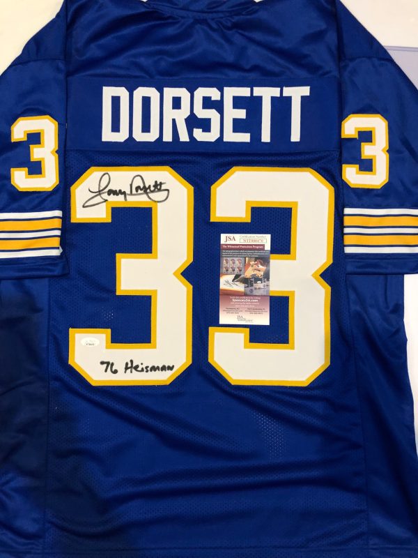 Autographed Tony Dorsett Pitt Panthers Custom Jersey - with JSA Witness COA