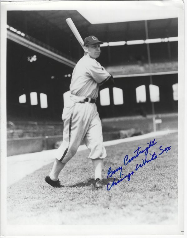 AUTOGRAPHED GUY CURTRIGHT 8X10 Chicago White Sox Photo