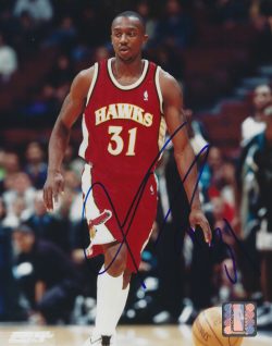 AUTOGRAPHED JASON TERRY 8X10 Atlanta Hawks photo