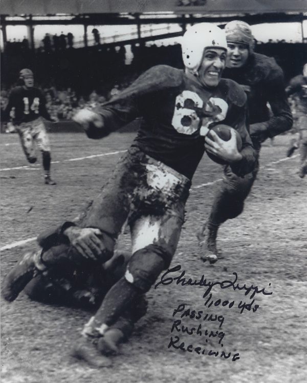 Autographed CHARLEY TRIPPI "1,000 yds" 8X10 Chicago Cardinals Photo