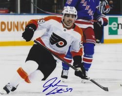 Autographed JACKSON CATES 8X10 Philadelphia Flyers Photo
