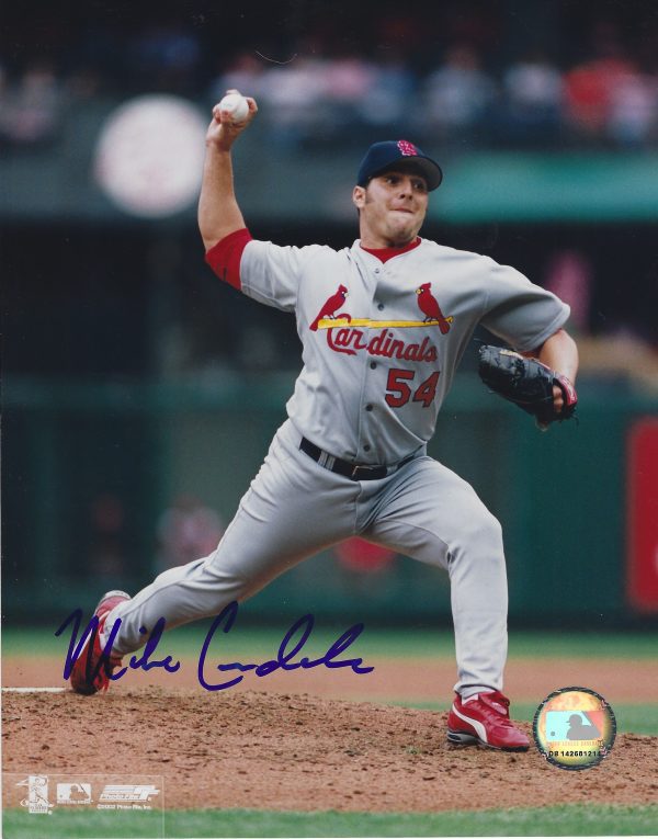 AUTOGRAPHED MIKE CRUDALE 8x10 St. Louis Cardinals photo