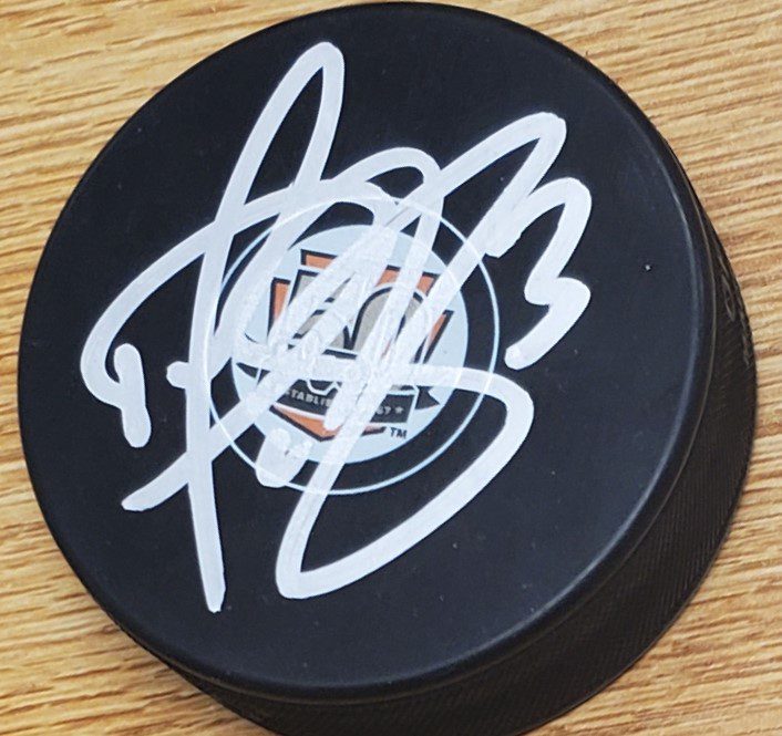 AUTOGRAPHED DAN MCGILLIS Philadelphia Flyers 50th Anniversary Hockey ...