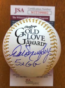 Autographed Dale Murphy "5X GG" Official Gold Glove Major League Baseball