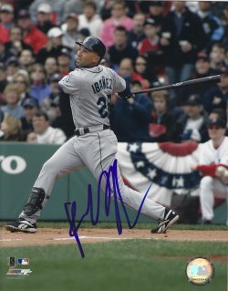 AUTOGRAPHED RAUL IBANEZ 8X10 Seattle Mariners Photo