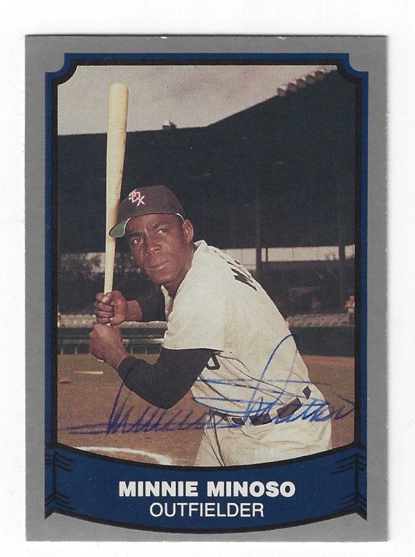 Autographed MINNIE MINOSO Chicago White Sox 1988 Pacific Legends card